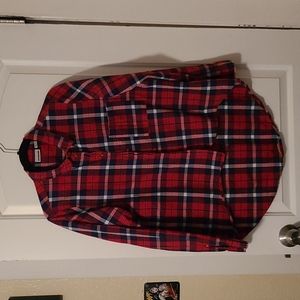 NWOT Noisy May Red Plaid Blouse